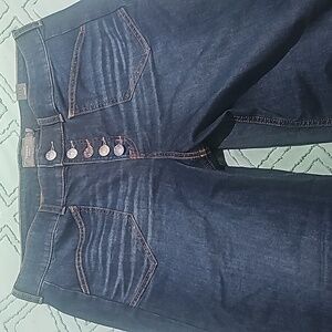 Capri wide leg jeans